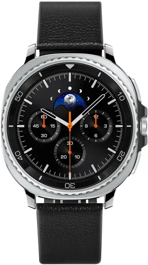 Spigen Enzo - Samsung Galaxy Watch 8 / 8 Classic Bandje - Echt Leer - Zwart afbeelding 2