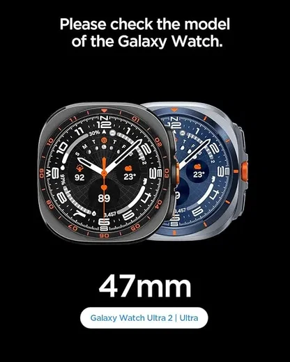 Spigen Dura Pro Armor Samsung Galaxy Watch Ultra 2 / 1 Bandje - Zwart afbeelding 2