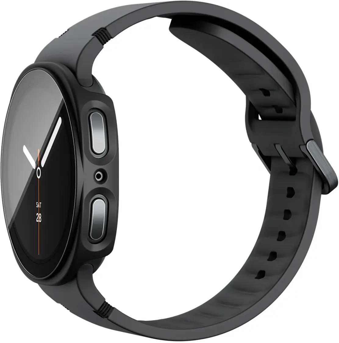 Spigen Thin Fit - Samsung Galaxy Watch 9 / 8 44MM Bumper Hoesje - Zwart afbeelding 15