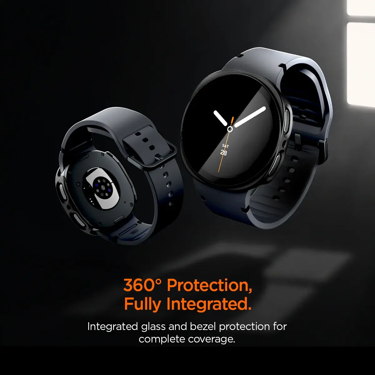 Spigen Thin Fit - Samsung Galaxy Watch 9 / 8 40MM Bumper Hoesje - Zwart afbeelding 3