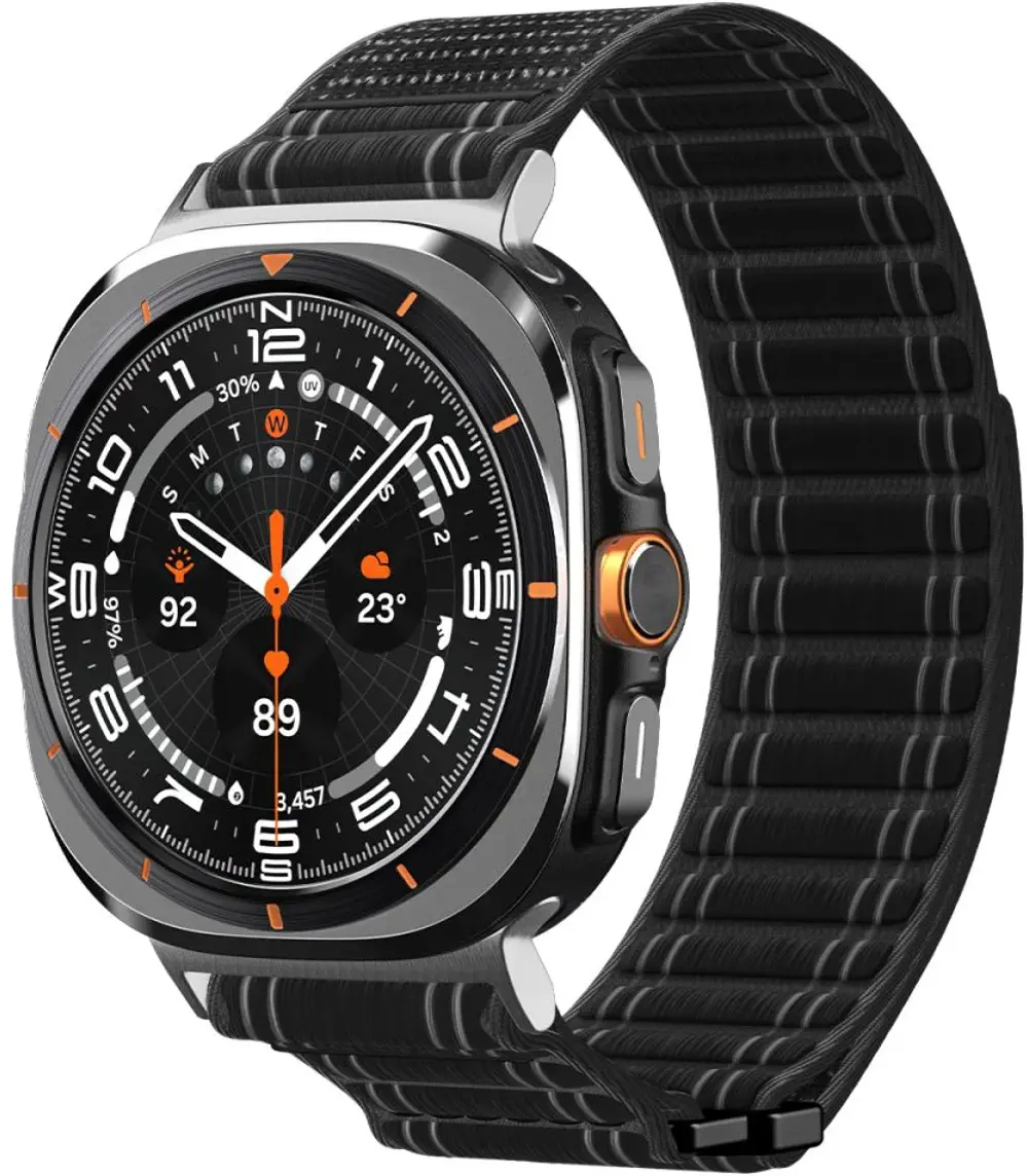 Spigen WBF0 - Samsung Galaxy Watch Ultra 2 / 1 Bandje - Zwart afbeelding 1