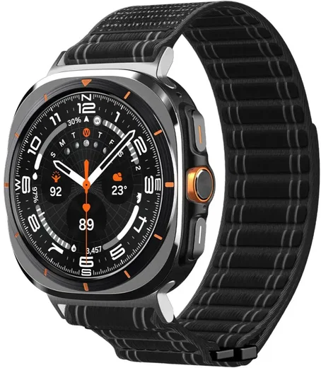 Spigen WBF0 - Samsung Galaxy Watch Ultra 2 / 1 Bandje - Zwart afbeelding 1