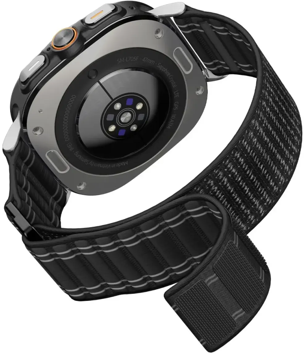 Spigen WBF0 - Samsung Galaxy Watch Ultra 2 / 1 Bandje - Zwart afbeelding 11