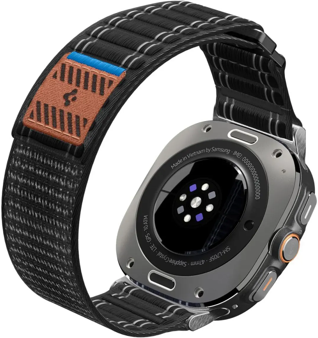 Spigen WBF0 - Samsung Galaxy Watch Ultra 2 / 1 Bandje - Zwart afbeelding 10