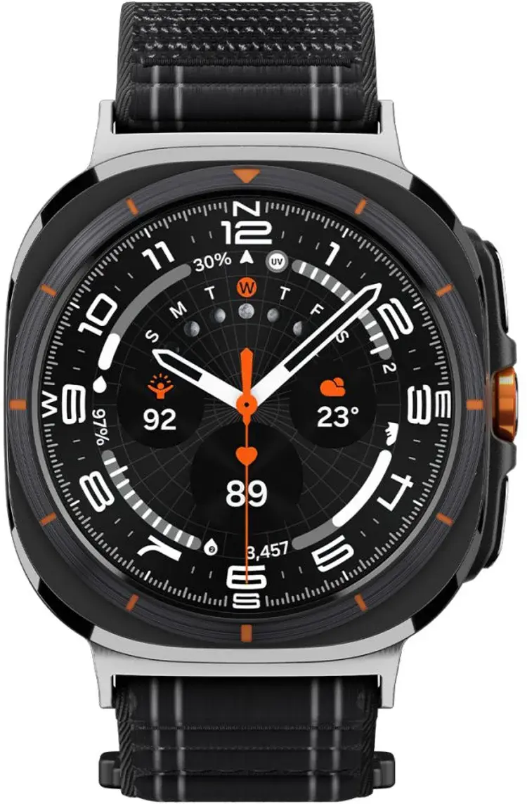 Spigen WBF0 - Samsung Galaxy Watch Ultra 2 / 1 Bandje - Zwart afbeelding 3