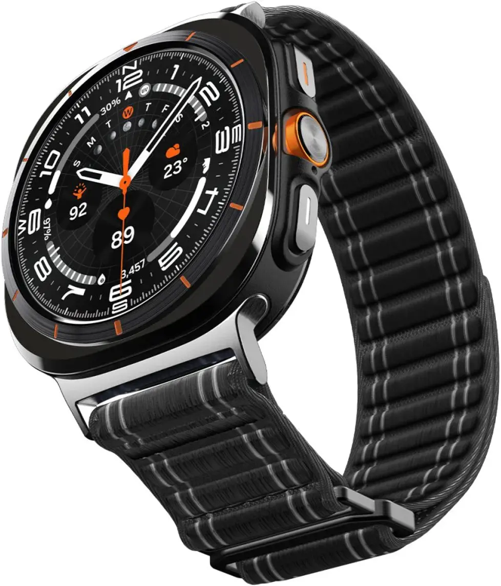 Spigen WBF0 - Samsung Galaxy Watch Ultra 2 / 1 Bandje - Zwart afbeelding 2