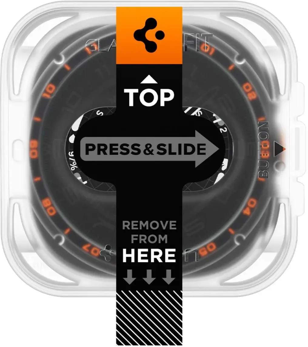 Spigen EZ Fit - Samsung Galaxy Watch Ultra 2 Screen Protector - Glass 2-Pack afbeelding 2