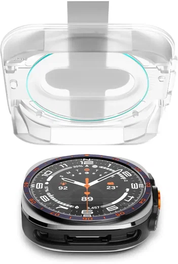 Spigen EZ Fit - Samsung Galaxy Watch Ultra 2 Screen Protector - Glass 2-Pack afbeelding 4
