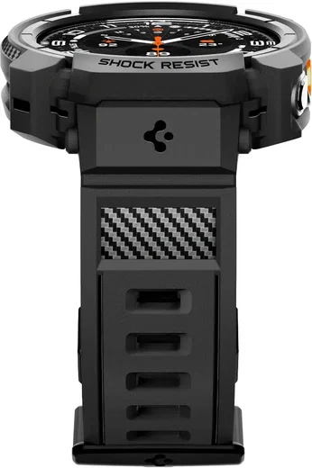 Spigen Rugged Armor Pro - Samsung Watch Ultra 2 - Hoesje en Bandje - Zwart afbeelding 15