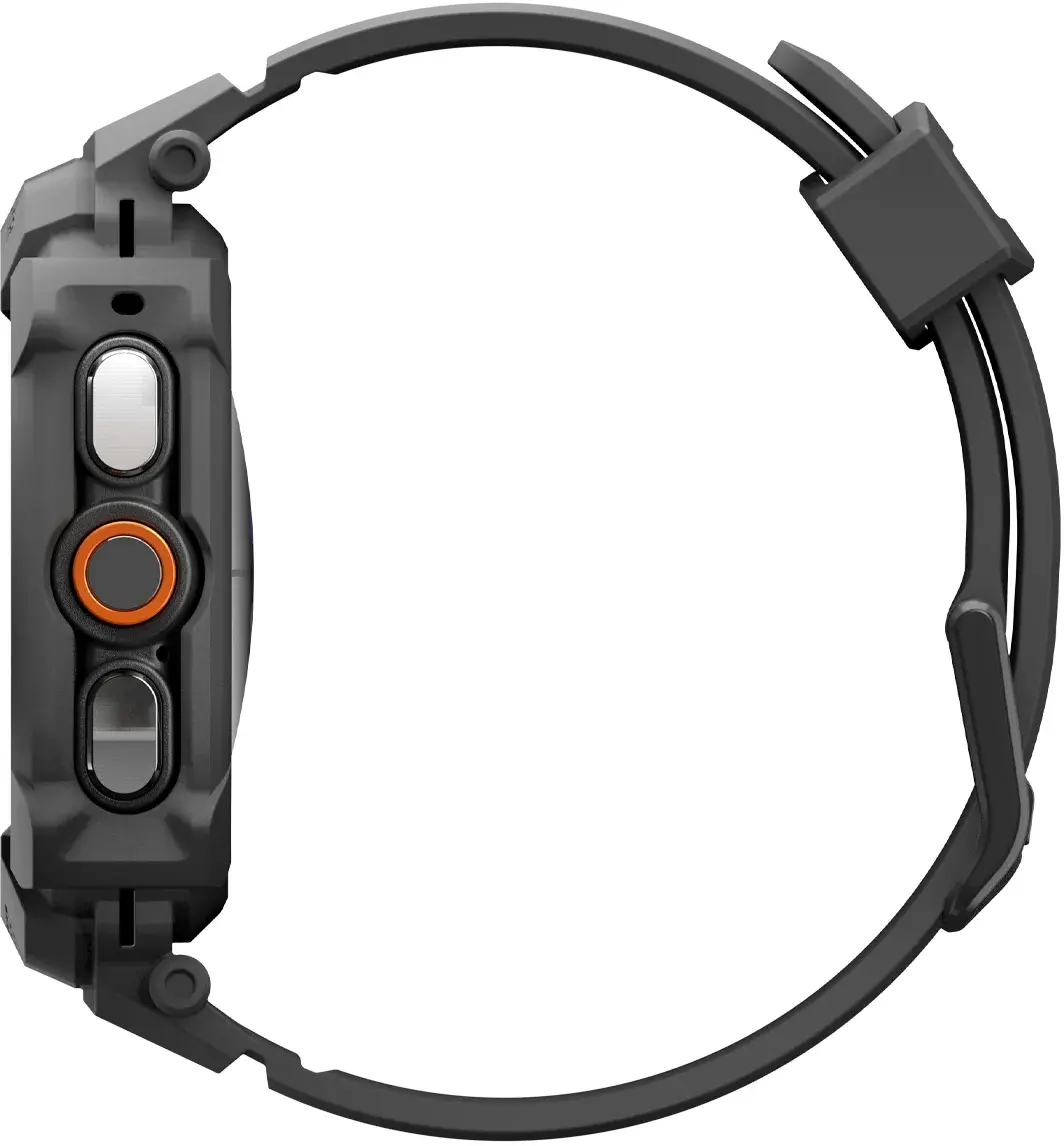 Spigen Rugged Armor Pro - Samsung Watch Ultra 2 - Hoesje en Bandje - Zwart afbeelding 13