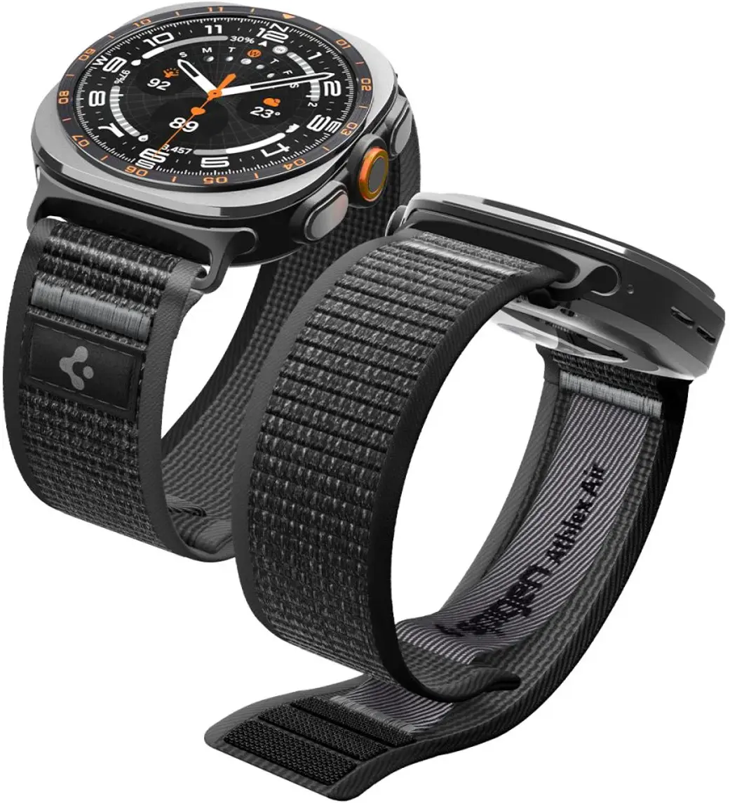 Spigen Athlex Air Samsung Galaxy Watch Ultra 2 / 1 Bandje - Grijs afbeelding 1