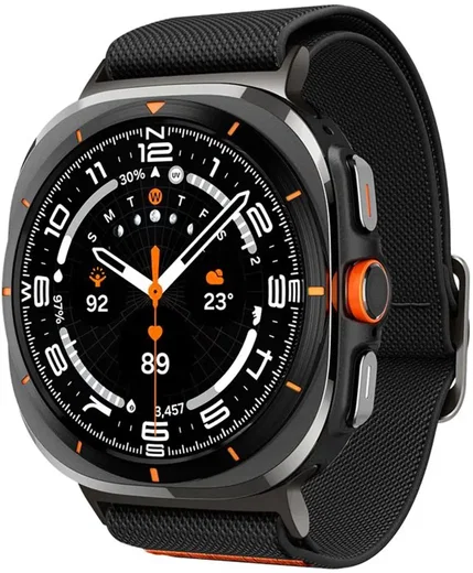 Spigen Lite Fit - Samsung Galaxy Watch Ultra 2 / 1 Bandje - Zwart afbeelding 1