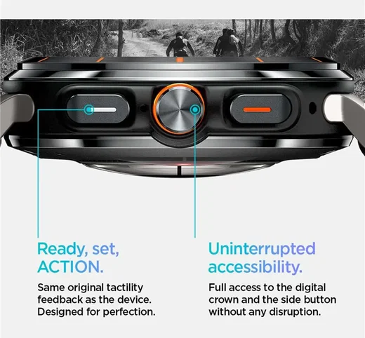 Spigen Lite Fit - Samsung Galaxy Watch Ultra 2 / 1 Bandje - Zwart afbeelding 6