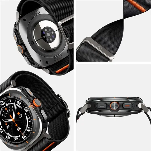 Spigen Lite Fit - Samsung Galaxy Watch Ultra 2 / 1 Bandje - Zwart afbeelding 8