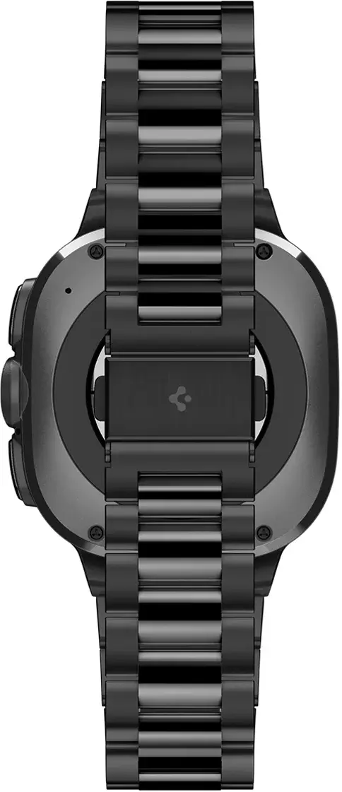 Spigen Modern Fit 316L Samsung Galaxy Watch Ultra 2 / 1 Bandje - RVS - Zwart afbeelding 13