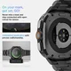 Spigen Modern Fit 316L Samsung Galaxy Watch Ultra 2 / 1 Bandje - RVS - Zwart afbeelding 5