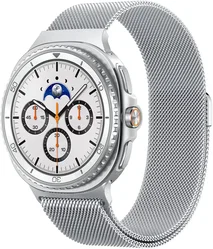 Spigen Metal Fit - Samsung Galaxy Watch 9 / 8 Bandje - 46/44/40MM - RVS - Zilver afbeelding