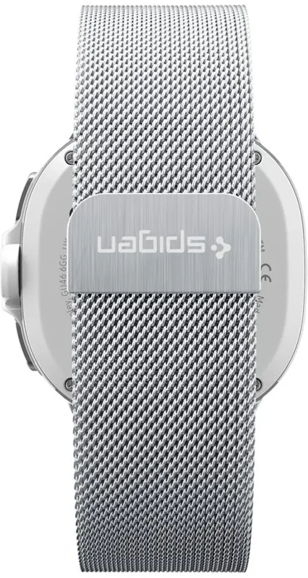 Spigen Metal Fit - Samsung Galaxy Watch 9 / 8 Bandje - 46/44/40MM - RVS - Zilver afbeelding 5