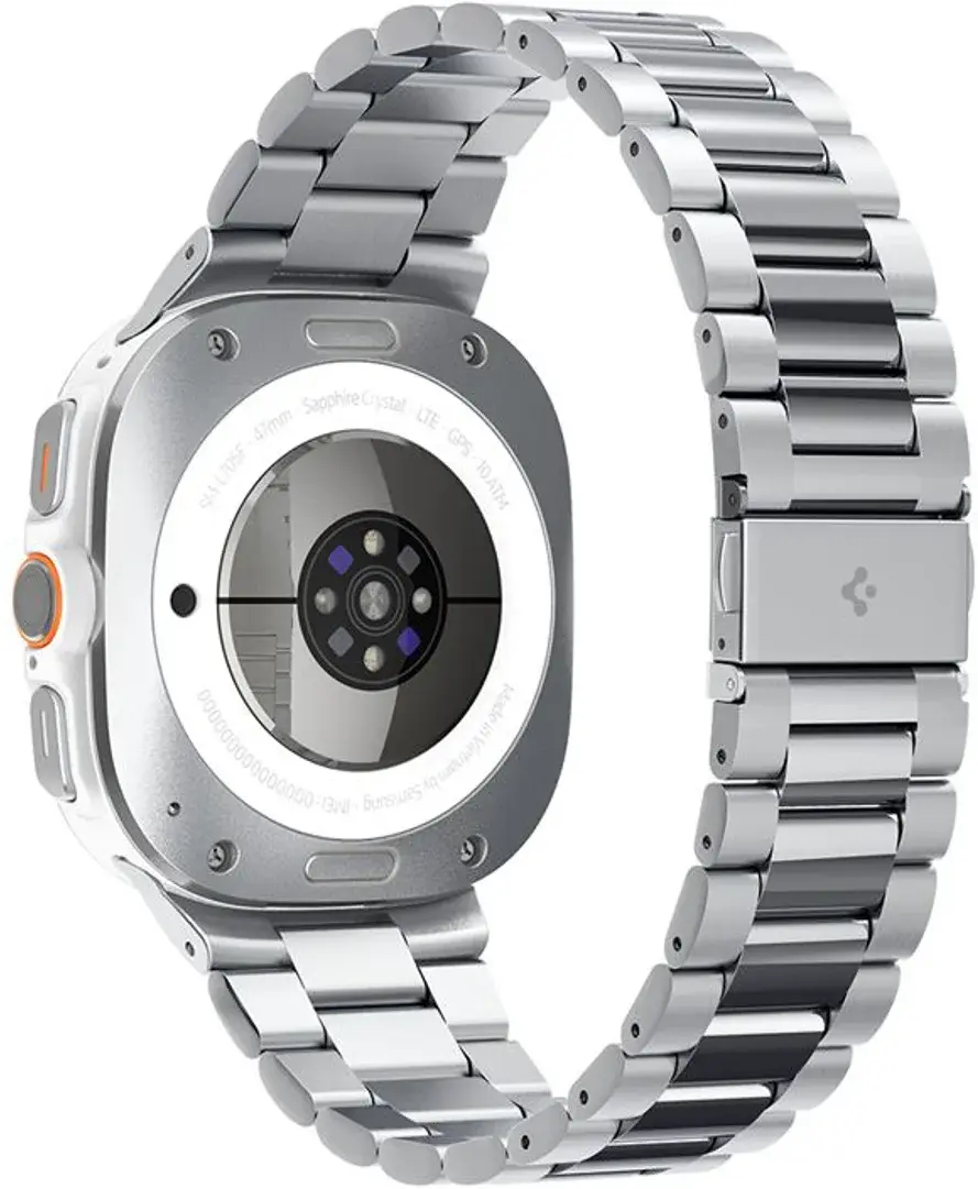 Spigen Modern Fit 316L Samsung Galaxy Watch Ultra Bandje - RVS - Zilver afbeelding 13
