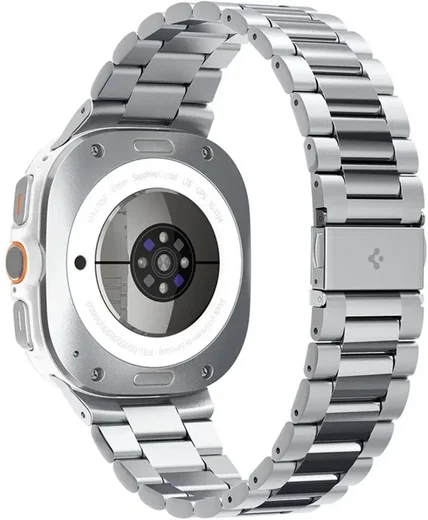 Spigen Modern Fit 316L Samsung Galaxy Watch Ultra Bandje - RVS - Zilver afbeelding 13