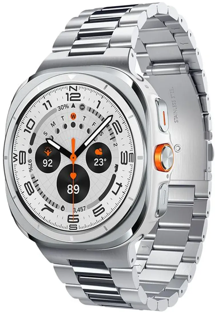 Spigen Modern Fit 316L Samsung Galaxy Watch Ultra Bandje - RVS - Zilver afbeelding 1