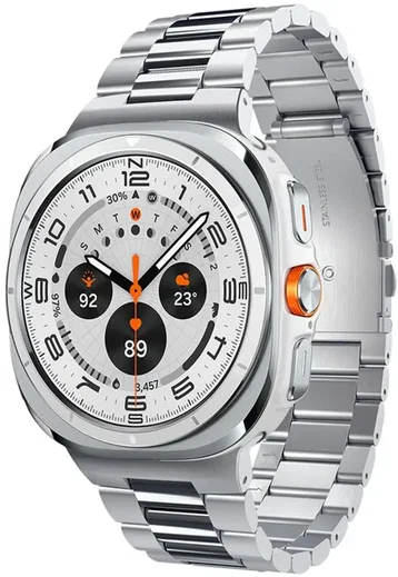 Spigen Modern Fit 316L Samsung Galaxy Watch Ultra Bandje - RVS - Zilver afbeelding 1