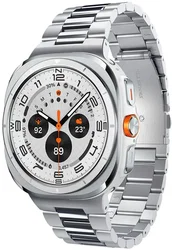 Spigen Modern Fit 316L Samsung Galaxy Watch Ultra Bandje - RVS - Zilver afbeelding