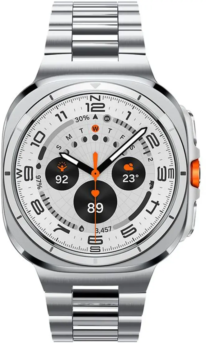 Spigen Modern Fit 316L Samsung Galaxy Watch Ultra Bandje - RVS - Zilver afbeelding 2