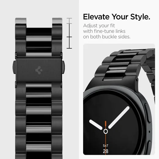 Spigen Modern Fit Samsung Galaxy Watch 9 / 8 Bandje Zwart afbeelding 7