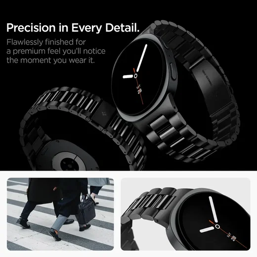 Spigen Modern Fit Samsung Galaxy Watch 9 / 8 Bandje Zwart afbeelding 5