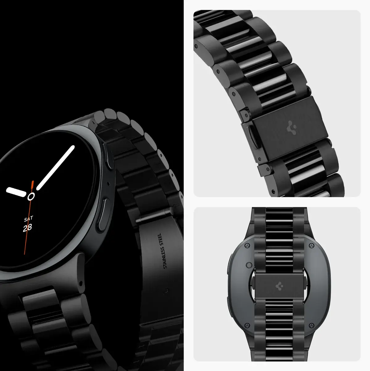 Spigen Modern Fit Samsung Galaxy Watch 9 / 8 Bandje Zwart afbeelding 8
