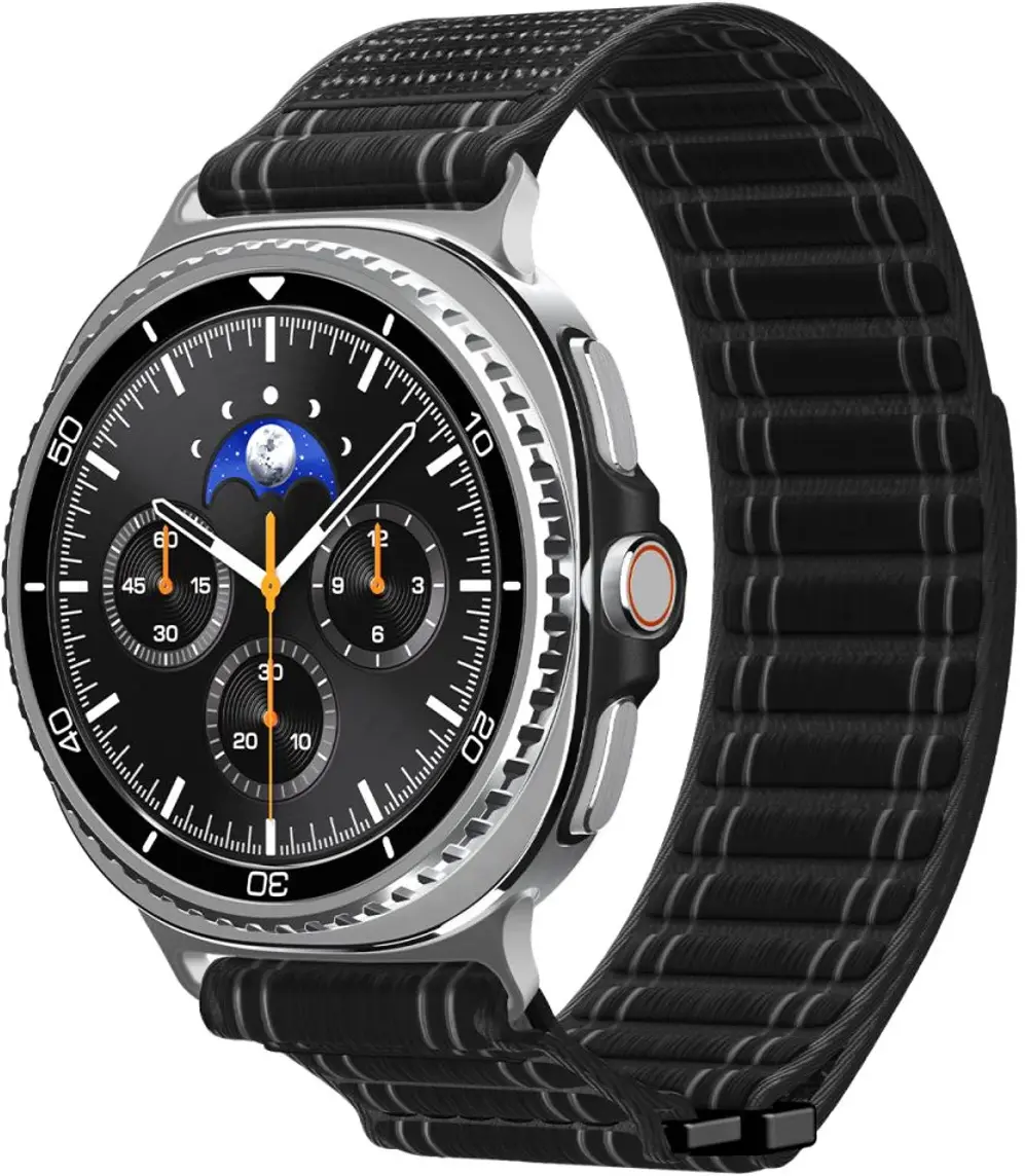 Spigen WBF0 - Samsung Galaxy Watch 9 / 8 Bandje - 46/44/40MM - Zwart afbeelding 1