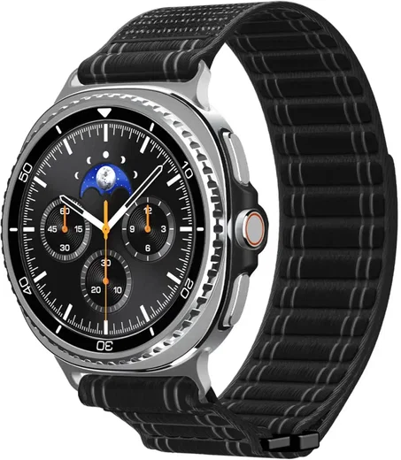 Spigen WBF0 - Samsung Galaxy Watch 9 / 8 Bandje - 46/44/40MM - Zwart afbeelding 1