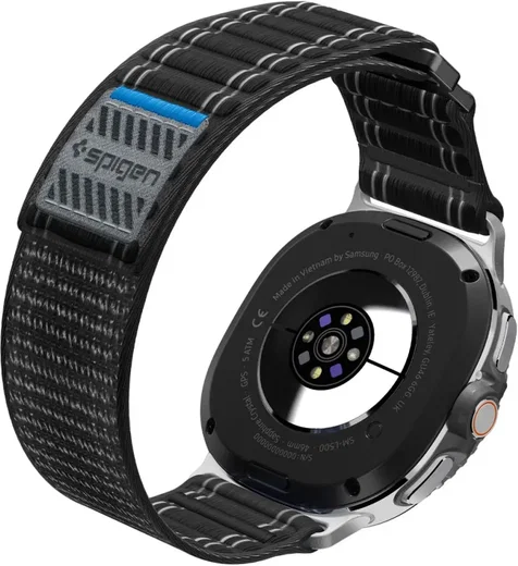 Spigen WBF0 - Samsung Galaxy Watch 9 / 8 Bandje - 46/44/40MM - Zwart afbeelding 8