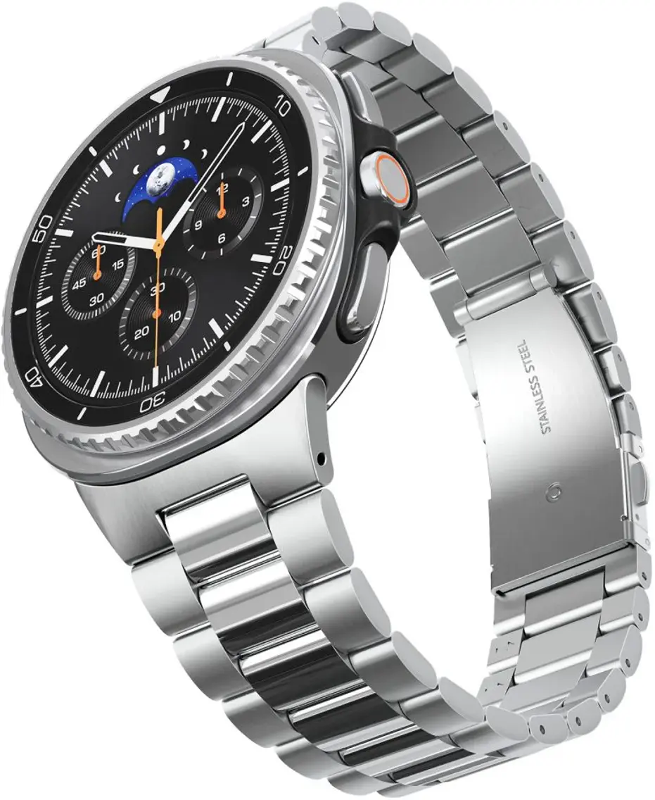 Spigen Modern Fit 316L Galaxy Watch Bandje 9 / 8 - 40/44/46MM - RVS - Zilver afbeelding 13
