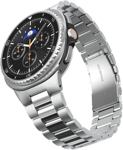 Spigen Modern Fit 316L Galaxy Watch Bandje 9 / 8 - 40/44/46MM - RVS - Zilver afbeelding 13