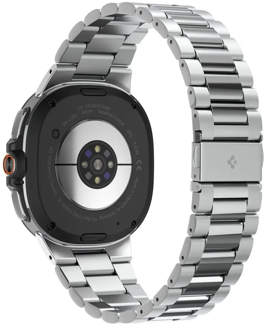 Spigen Modern Fit 316L Galaxy Watch Bandje 9 / 8 - 40/44/46MM - RVS - Zilver afbeelding 11