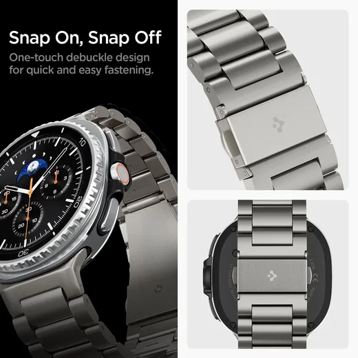 Spigen Modern Fit Samsung Galaxy Watch Bandje 9 / 8 - 40/44/46MM - RVS - Zilver afbeelding 5