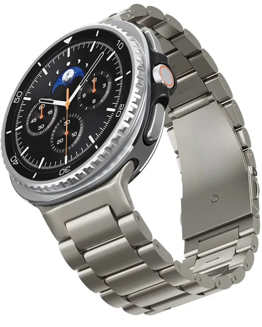 Spigen Modern Fit Samsung Galaxy Watch Bandje 9 / 8 - 40/44/46MM - RVS - Zilver afbeelding 13