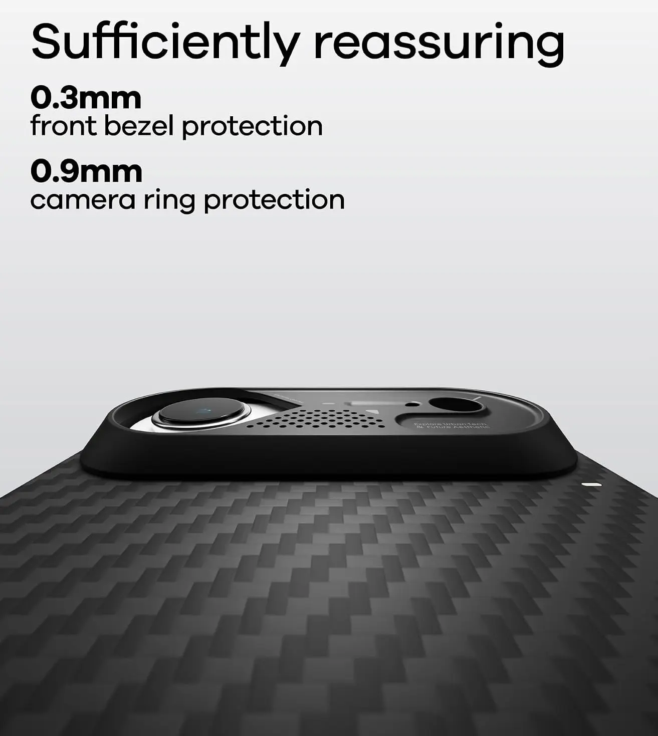 AULUMU Ultra-Slim Apple iPhone Air Hoesje Aramid Fiber MagSafe Zwart afbeelding 3