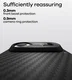 AULUMU Ultra-Slim Apple iPhone Air Hoesje Aramid Fiber MagSafe Zwart afbeelding 3
