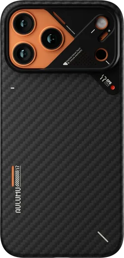AULUMU Ultra-Slim Apple iPhone 17 Pro Max Hoesje Aramid Fiber MagSafe Zwart afbeelding 2