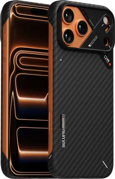 AULUMU Ultra-Slim Apple iPhone 17 Pro Max Hoesje Aramid Fiber MagSafe Zwart
