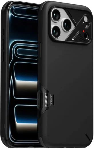 AULUMU Shockproof Apple iPhone 17 Pro Hoesje MagSafe TPU Back Cover Zwart afbeelding 1