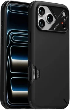 AULUMU Shockproof Apple iPhone 17 Pro Hoesje MagSafe TPU Back Cover Zwart