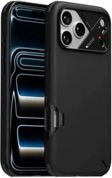 AULUMU Shockproof Apple iPhone 17 Pro Hoesje MagSafe TPU Back Cover Zwart afbeelding