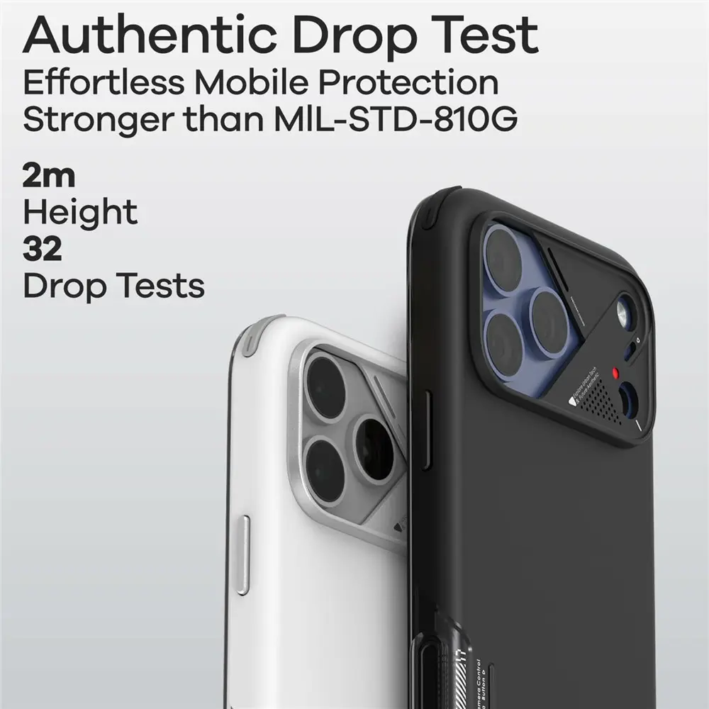 AULUMU Shockproof Apple iPhone 17 Pro Hoesje MagSafe TPU Back Cover Zwart afbeelding 7