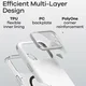 AULUMU Shockproof Apple iPhone 17 Pro Hoesje MagSafe TPU Back Cover Zwart afbeelding 6