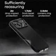 AULUMU Shockproof Apple iPhone 17 Pro Hoesje MagSafe TPU Back Cover Zwart afbeelding 3