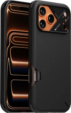 AULUMU Shockproof Apple iPhone 17 Pro Max Hoesje MagSafe TPU Back Cover Zwart